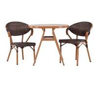 Venture Home - Ensemble table et 2 chaises Abrantes Marron G