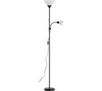 Venture Home - Lampadaire 2 abat-jour en acier Bagasi noir Noir G