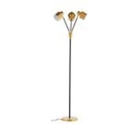 Lampadaire 3 Spots en Métal "Vifta" 178cm Noir & Or