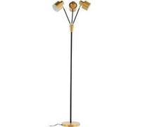 Venture Home - Lampadaire en acier 3 abat-jour noir et cuivré Vifta Noir G