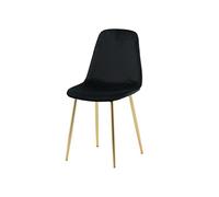 Venture Home Polar 528644 Chair Velvet/Mat Leg Noir/Brass