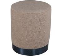 Pouf Venture Home Pouf Benji 35x35x42,5 cm Teddy Beige et noir