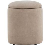 Venture Home - Pouf coffre en polyester Limpen tissu beige Tissu beige G