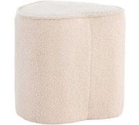 Venture Home - Pouf enfant en teddy Heart beige Beige