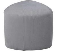 Venture Home Pouf Peg 46x46x41 cm Velours côtelé Gris Gris