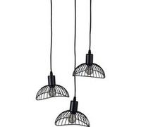 Venture Home - Suspension en acier abat-jour filaire Elsa 3 abat-jour Noir