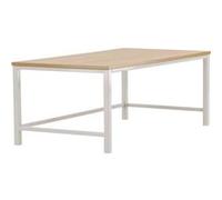 Table Basse Design "Rise" 120cm Naturel & Grège