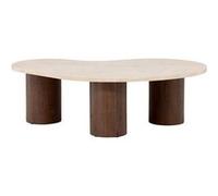 Venture Home Table basse Megg 130 x 70 cm Beige & Moka