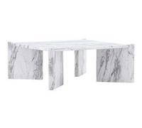 Venture Home - Table basse carré Rogaland marbre blanc Marbre blanc G
