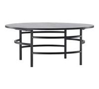 Venture Home - Table basse ronde ?100x42,5 cm Copenhagen noir Noir G