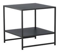 Venture Home - Table d'appoint avec étagère en acier Staal Noir G