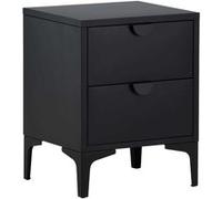 Venture Home - Table de chevet 2 tiroirs Piring Noir Noir G