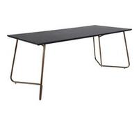 Venture Home - Table de repas en MDF et acier Pippi noir et cuivré Noir et cuivré