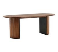 - Table de repas ovale Bianca 200 x 90 cm naturel