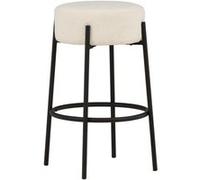 Venture Home - Tabouret de bar en acier Tucson Blanc G