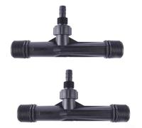 Venturi Lot de 2 injecteurs d'engrais 2,5 cm pour applications goutte à goutte et arroseur