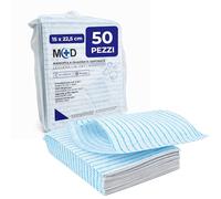 VENTUX GEAR Gants de toilette jetables pré-savonnés carrés - 50 pièces