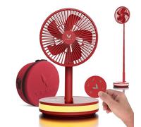 VENTY Ventilateur Portable Sans Fil à Piles - Autonomie 48h, Batterie 16000 mAh, Oscillant Rechargeable avec Télécommande et Éclairage LED pour Camping
