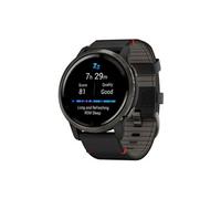 Garmin Montre connectée Homme Garmin - VENU 2 010-02430-21 - Bracelet Cuir Noir