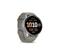 Garmin Montre de sport Venu 4 Noir/Argenté Silicone gris 45 mm