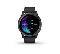 Garmin Venu - Noir - Montre De Sport Avec Bracelet - Silicone - Ardoise - Taille Du Poignet : 125-190 Mm - Affichage 1.2" - Bluetooth, Wi-Fi, Nfc, Ant+ - 46.3 G - Noir