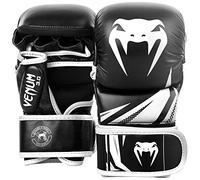 Gants Venum Sparring Challenger noir pur blanc gris - L-XL