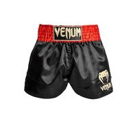 Venum, Classic Short de Muay Thai, Homme, L, Rouge/Noir/Or