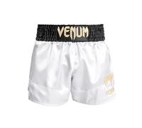 Venum, Classic Short de Muay Thai, Homme, M, Blanc/Or/Noir