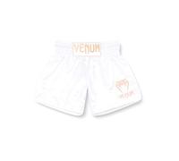 Venum, Classic Short de Muay Thai, Homme, S, Blanc/Or
