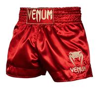 Venum, Classic Short de Muay Thai, Homme, S, Bordeaux/Or
