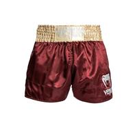 Venum, Classic Short de Muay Thai, Homme, S, Burgundy/Or/Blanc