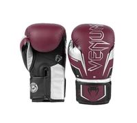 Venum, Elite Evo Gants de Boxe, Mixte Adulte, 14 Oz, Burgundy/Argent