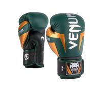 Venum, Elite Gants de boxe, Mixte Adulte, 10 Oz, Vert/Bronze/Argent