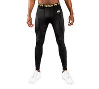 Venum G-Fit Pantalon de Compression Homme, Noir/Doré, FR : 2XL (Taille Fabricant : XXL)