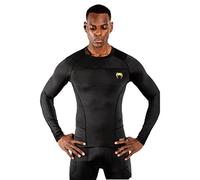 Venum G-Fit Rashguard Manches Longues Homme, Noir/Doré, FR : S (Taille Fabricant : S)