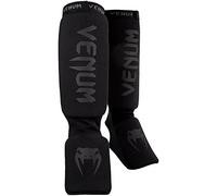Venum Kontact Shin Guards - Black/Black - XS