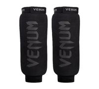 Venum Kontact Shin Guards Without Foot - Black/Black - M