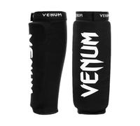 Venum Kontact Shin Guards Without Foot - Black - M