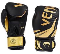 Venum Mixte Challenger 3.0 Gants de Boxe, Noir/Or, 10 oz EU