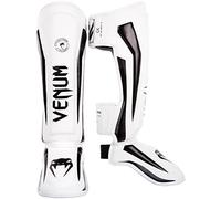 Venum, Elite Standup Protège-tibias, Homme, L, Blanc/Noir