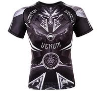 Venum Rashguard Manches Courtes Gladiator 3.0 - Noir-Blanc - XXL