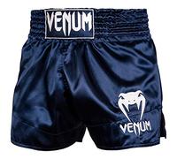 Venum, Classic Short de Muay Thai, Homme, L, Marine Bleu/Blanc