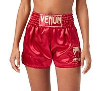 Venum, Classic Short de Muay Thai, Homme, XS, Bordeaux/Or