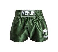 Venum, Classic Short de Muay Thai, Homme, S, Khaki/Blanc