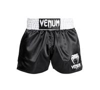 Venum, Classic Short de Muay Thai, Homme, L, Noir/Blanc/Blanc