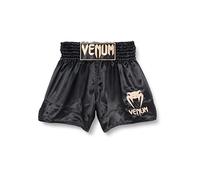 Venum, Classic Short de Muay Thai, Homme, XS, Noir/Or