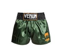 Venum, Classic Short de Muay Thai, Homme, S, Vert/Noir/Or