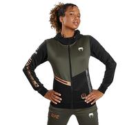 Venum, UFC Adrenaline by Venum Fight Week Femme Sweatshirt zippé à Casquetteuche, Femme, L, Khaki/Bronze