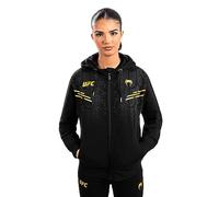 Venum, UFC Adrenaline by Venum Replica Femme Sweatshirt zippé à Casquetteuche, Femme, L, Noir/Or