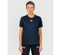 Venum UFC Fusion Fight Week T-Shirt en Coton à Manches Courtes pour Femmes - Bleu Océanique - XL